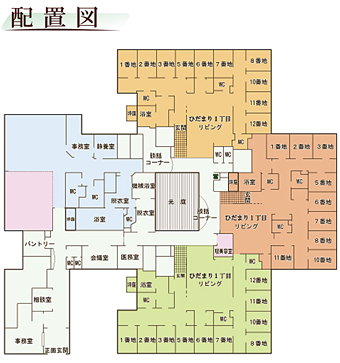 もりの家サテライト「ひだまり」配置図